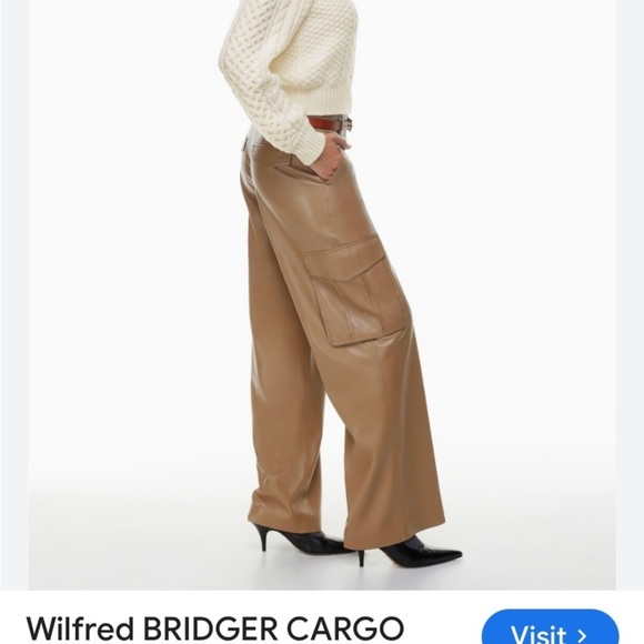 Aritzia Wilfred Bridget Cargo pants women’s size 2 color, constant caramel - Picture 1 of 12